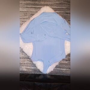 Long sleeve body suit with chest cut out